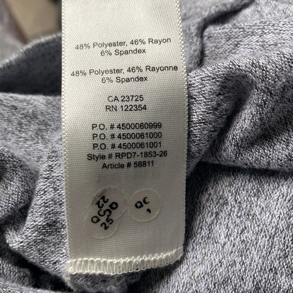 Wilfred Free grey&white short sleeves Bellucci Crossover VNeck bodysuit size s - Picture 6 of 6